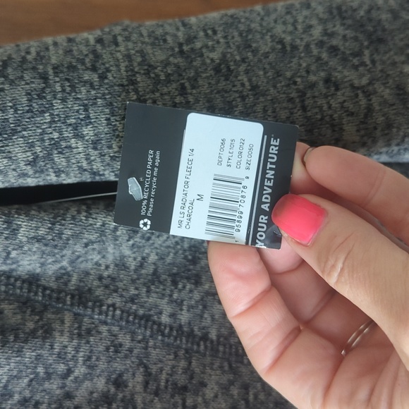 Men's Eddie Bauer zip up sweater/sweatshirt with a fleece lining size medium - Picture 3 of 8